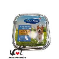 کنسرو پته سگ وینستون Winston طعم مرغ و پاستا