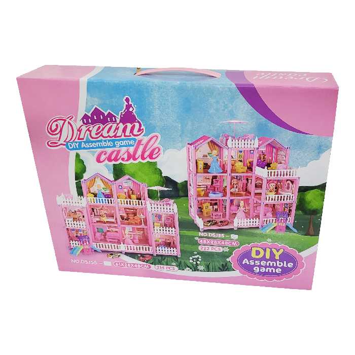 اسباب بازی طرح خانه عروسکی مدل Dream castle کد 55