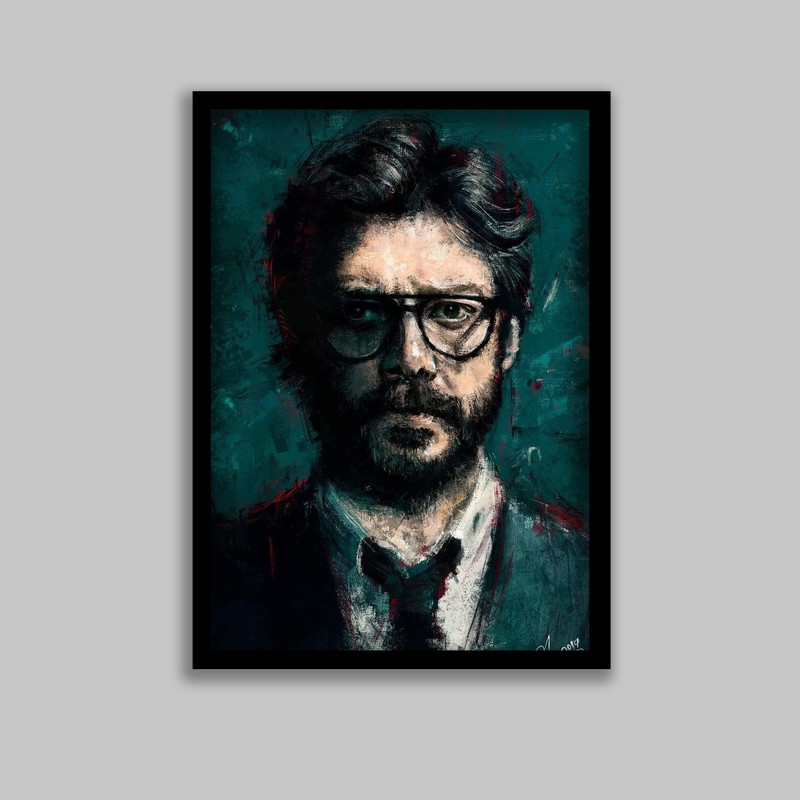 تابلو مدل پروفسور سریال خانه کاغذی Money Heist کد LA-G10632-2 | دنیای قاب