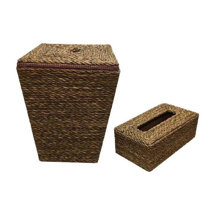 ست سطل و جعبه دستمال کاغذی مدل SHIKA