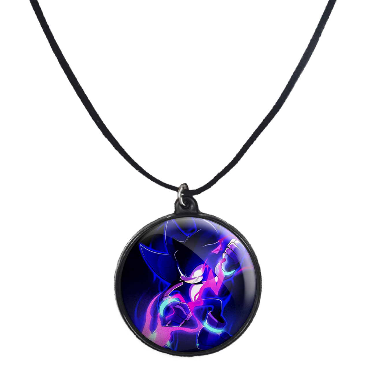 گردنبند پرمانه طرح سونیک کد pmb.14916 مدل دو طرفه