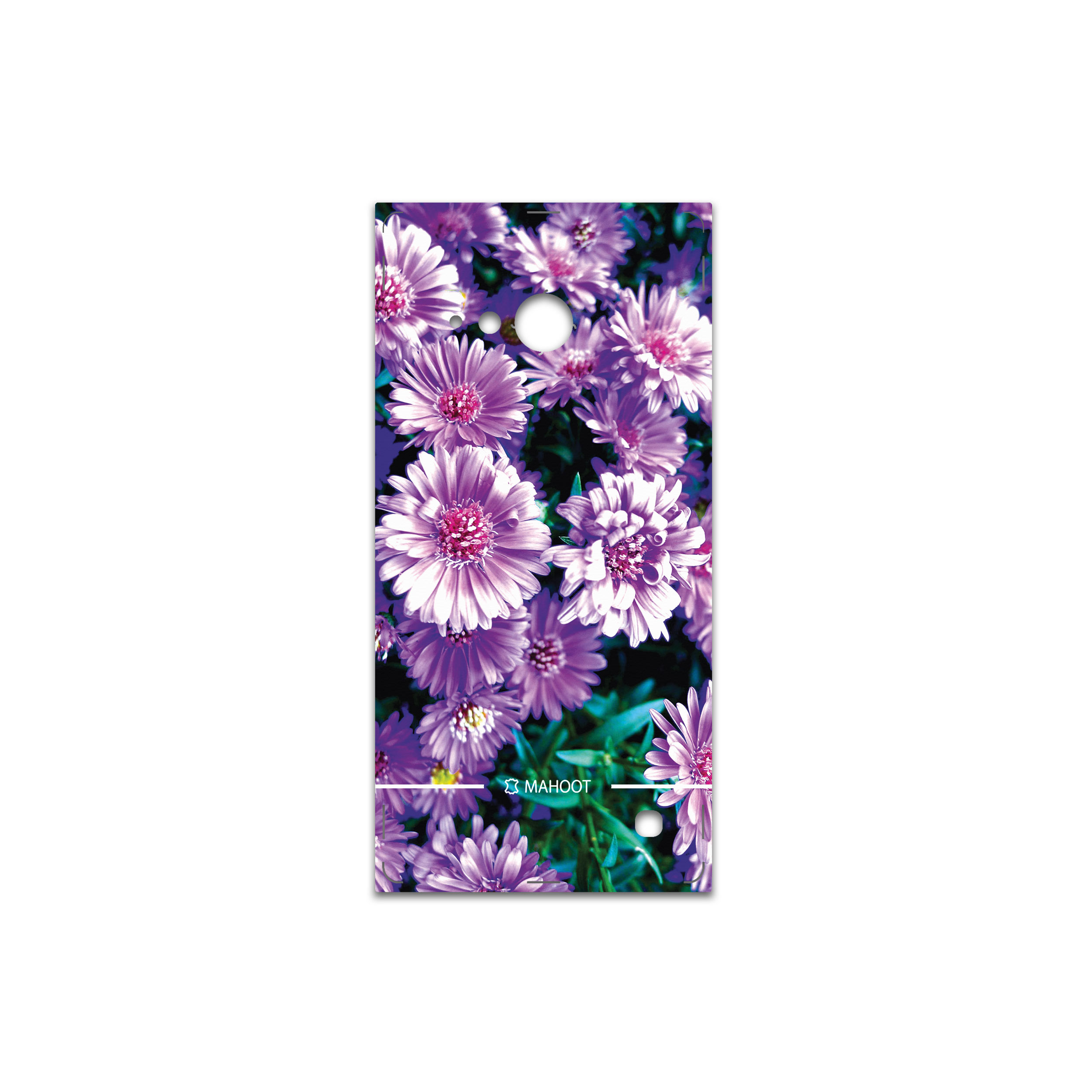 برچسب پوششی ماهوت مدل Purple-Flower مناسب برای گوشی موبایل نوکیا Lumia 730