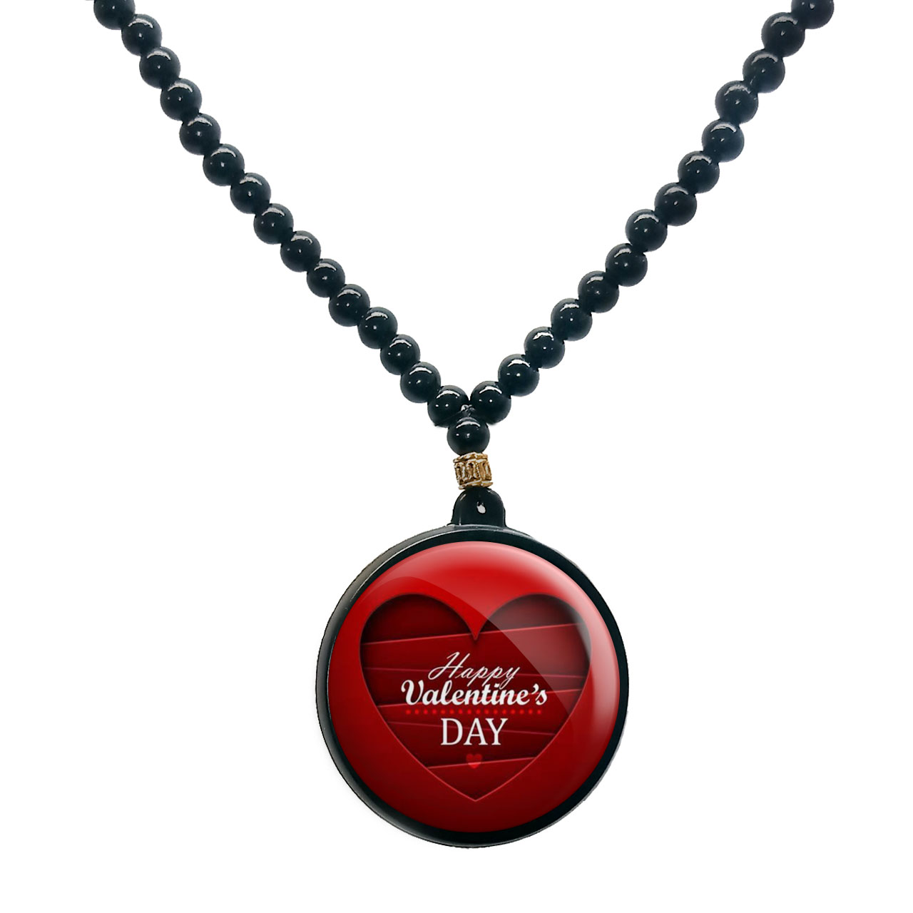 گردنبند پرمانه طرح عاشقانه کد pmd.1272 مدل دو طرفه