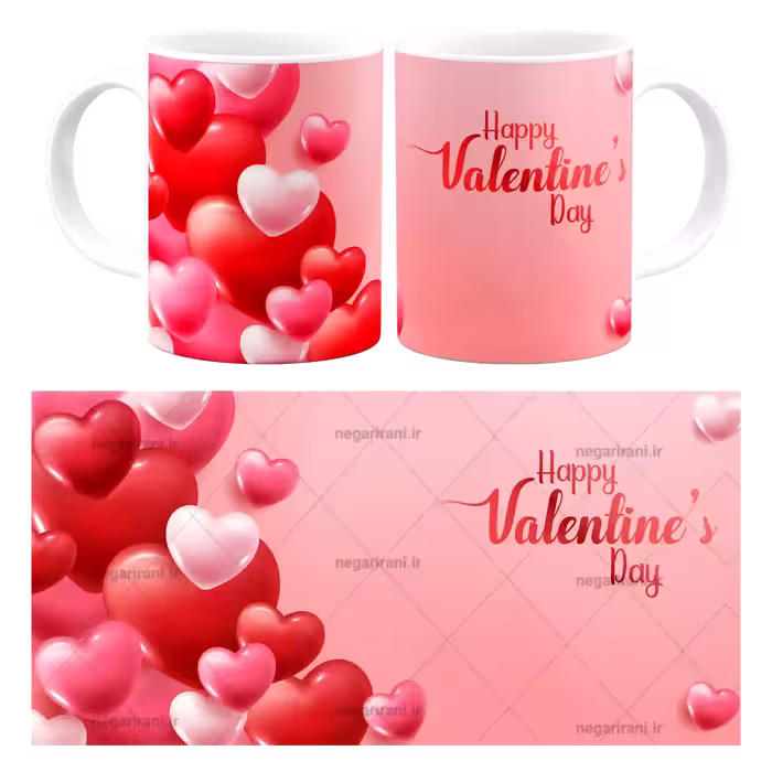 ماگ Happy valentine day مدل AH 33