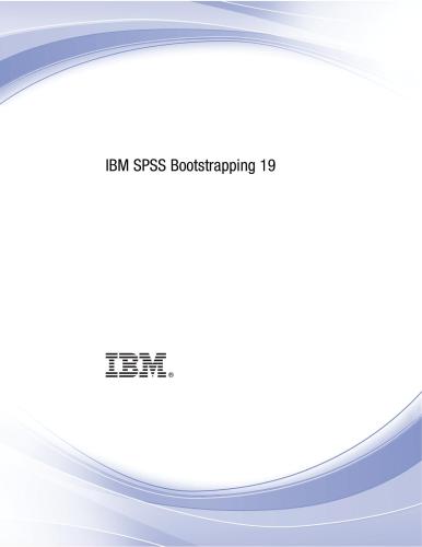 خرید و دانلود نسخه کامل کتاب IBM SPSS Bootstrapping 19