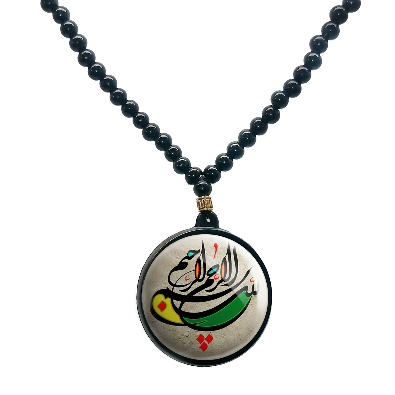 گردنبند پرمانه طرح ادعیه و مذهبی کد pmd.299 مدل دو طرفه