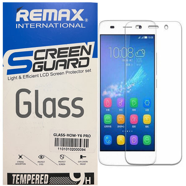 محافظ صفحه نمایش شیشه ای ریمکس مدل Tech Guard مناسب برای گوشی موبایل هوآوی Y6 Pro | کالا برتری