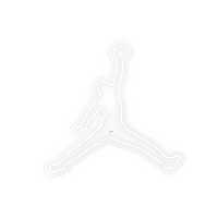 چراغ دیواری نئون دیزاین طرح Jordan_WHT