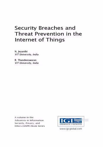 خرید و دانلود نسخه کامل کتاب Security Breaches and Threat Prevention in the Internet of Things