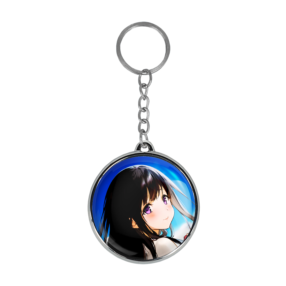 جاکلیدی خندالو طرح اورکی و چیتاندا انیمه هیوکا Hyouka مدل دوطرفه کد 1707317071