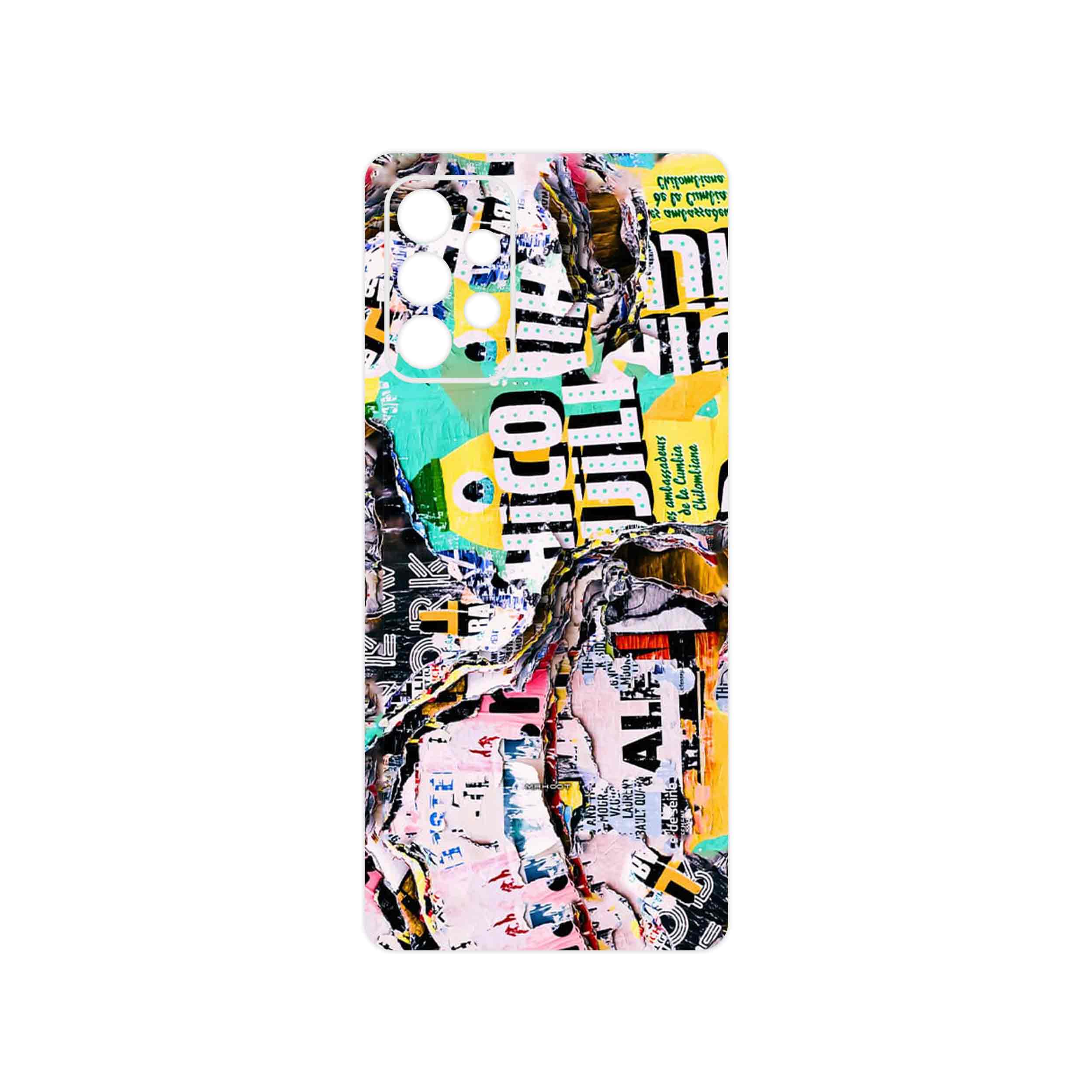 برچسب پوششی ماهوت مدل Collage of Teared Paper مناسب برای گوشی موبایل سامسونگ Galaxy A72