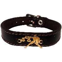 دستبند چرم وارک طرح نماد مهر مدل لیبرا کد rb123