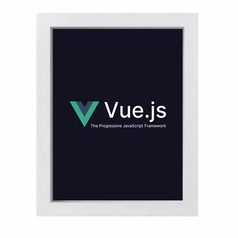 تابلو طرح برنامه نویسی ویو مدل Vue js | دنیای قاب