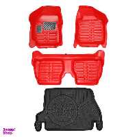 کفپوش پنج بعدی خودرو پانیذ مدل EVA مناسب برای پراید 131 به همراه کفپوش صندوق