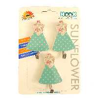 آویز حوله هوک طرح لباس مدل سان فلاور کد 110 بسته 3 عددی