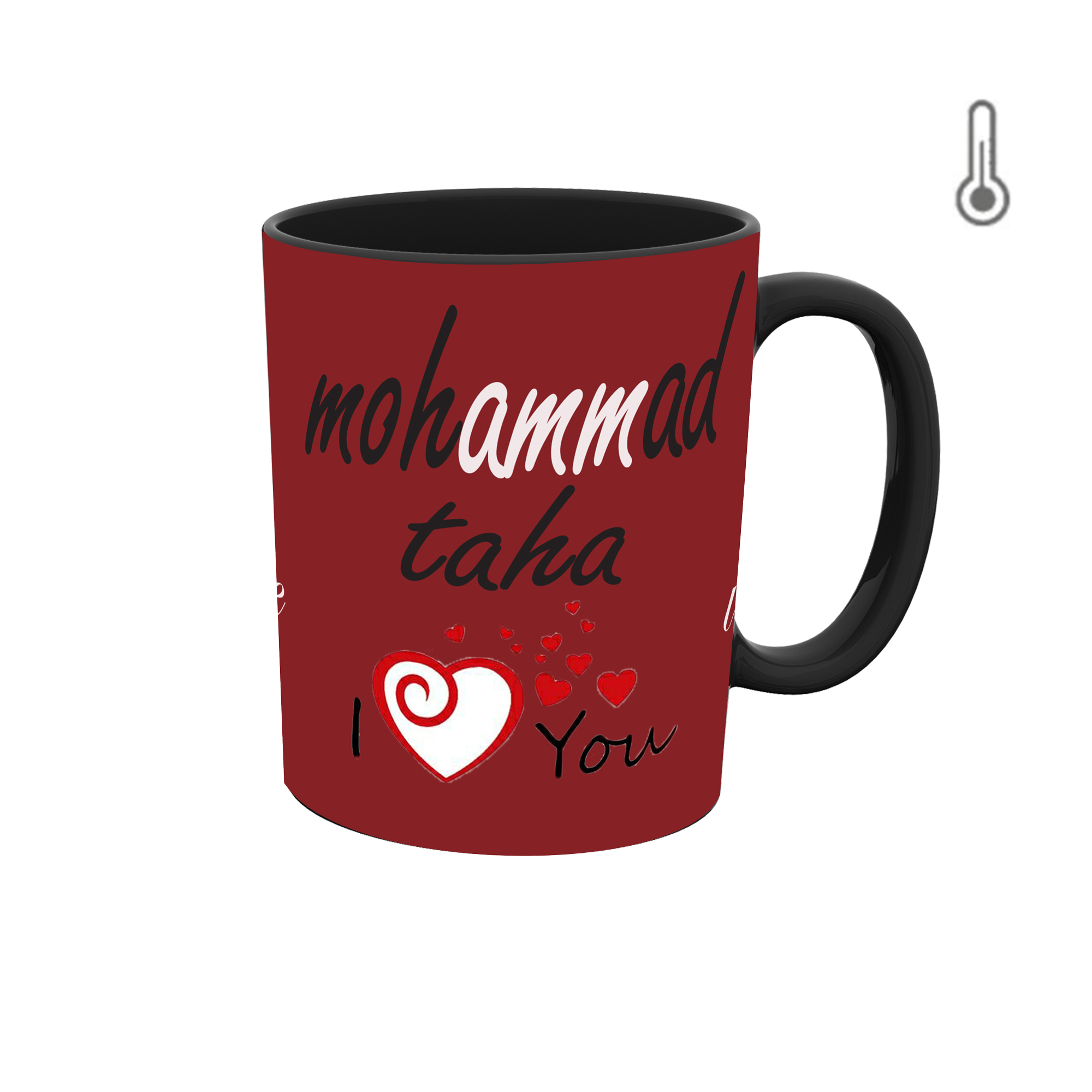 ماگ حرارتی طرح اسم محمدطاها 