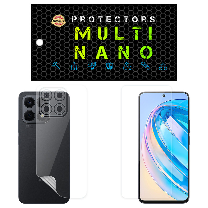 محافظ صفحه نمایش مولتی نانو مدل X-SFT مناسب برای گوشی موبایل آنر X8A به همراه محافظ پشت | کالا برتری