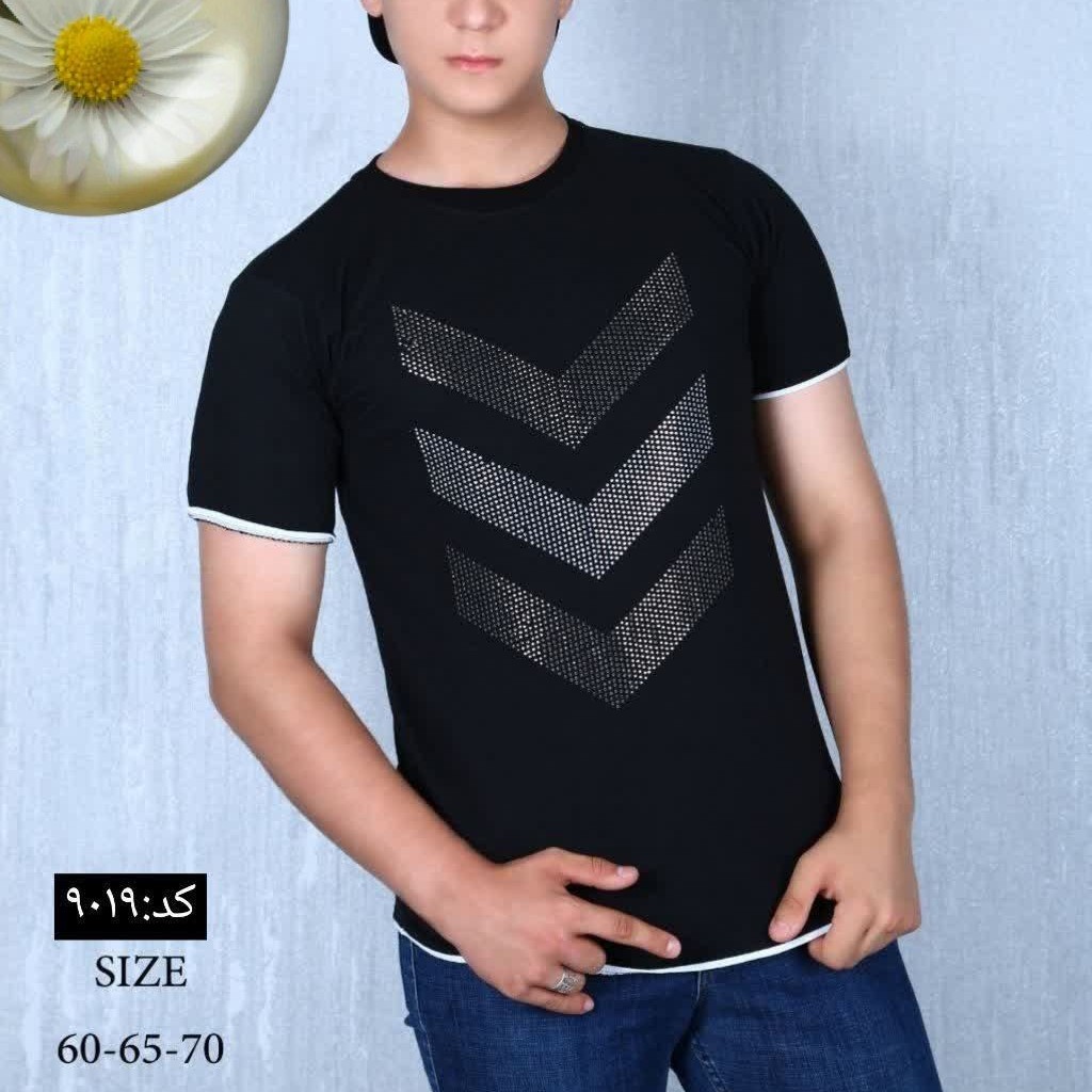 تیشرت جلو سنگی پسرانه سایز 60تا70 در چندین طرح یقه ارشال ویقه گرد