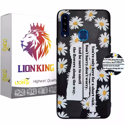 کاور لاین کینگ مدل مارگارید مناسب برای گوشی موبایل سامسونگ Galaxy A20s به همراه پایه نگهدارنده