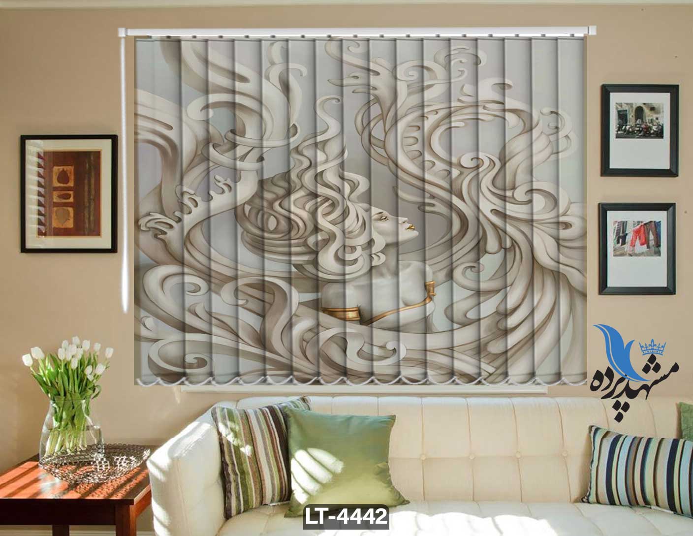 پرده لوردراپه تصویری فانتزی LT4442