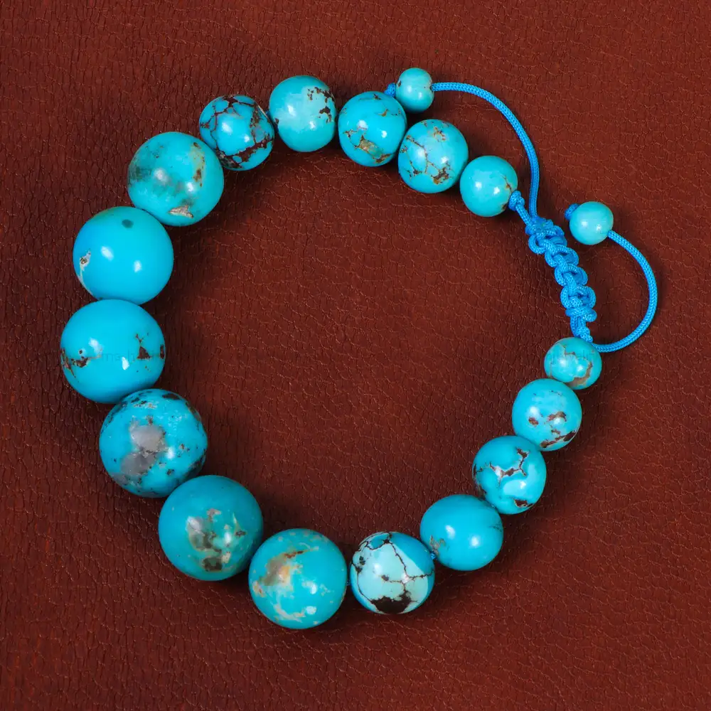 دستبند فیروزه اسپرت کد 26919 - جواهری مشاهیر