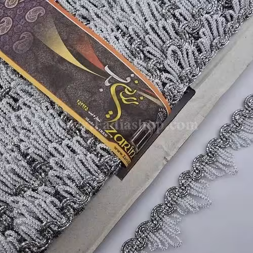 یراق نوار تاجی 2.5 نقره ای 504