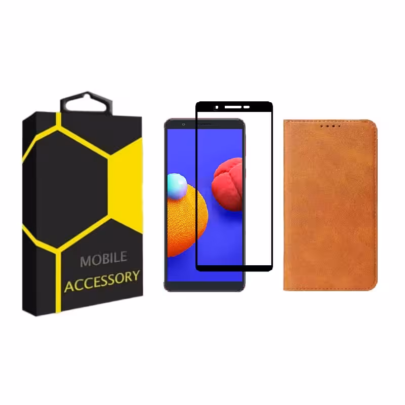 کیف کلاسوری مدل CL-AD مناسب برای گوشی موبایل سامسونگ Galaxy A01 Core به همراه محافظ صفحه نمایش