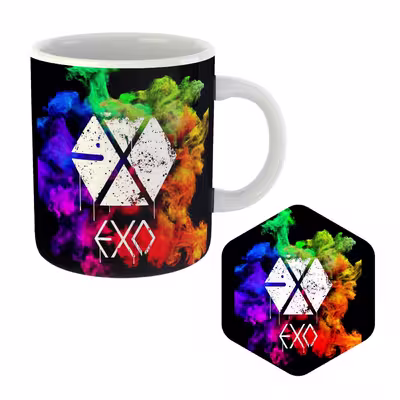 ماگ مدل Exo کد MU-50 به همراه زیر لیوانی 