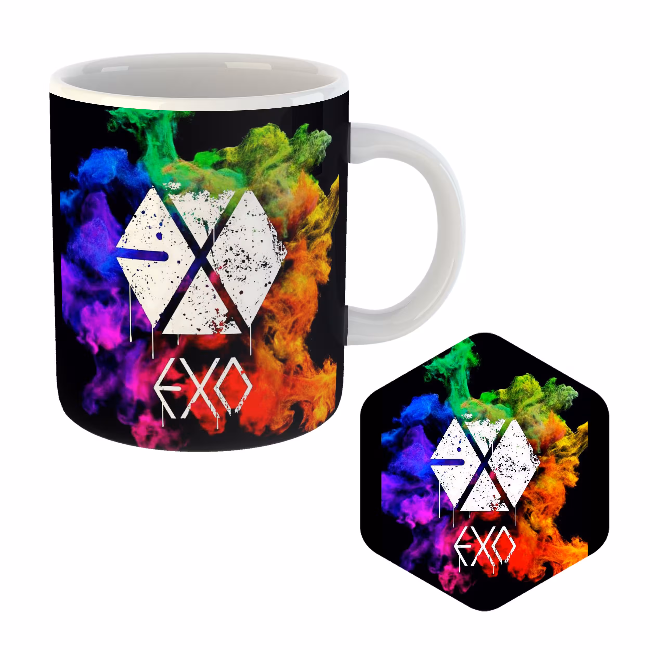 ماگ مدل Exo کد MU-50 به همراه زیر لیوانی 