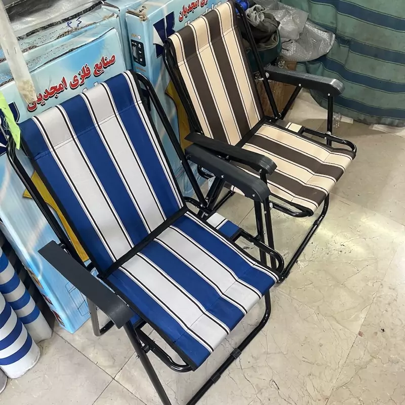 صندلی تاشو مسافرتی 7 فنره با فوم سفارشی