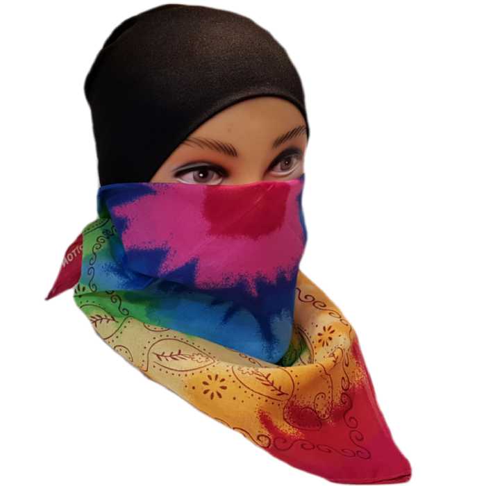 دستمال سر و گردن مدل طیفی Rokh131