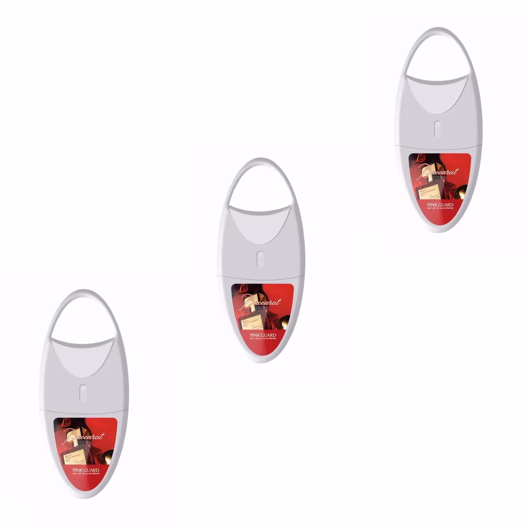 عطر جیبی زنانه پینک گارد مدل Baccarat Rouge حجم 16 میلی لیتر مجموعه 3 عددی