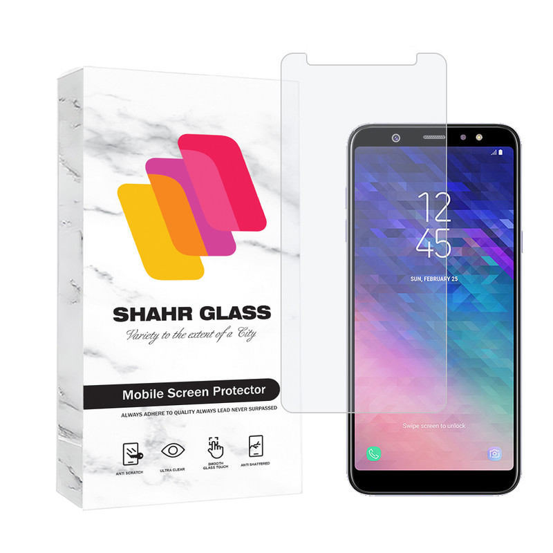 محافظ صفحه نمایش شهر گلس مدل SIMPLSH مناسب برای گوشی موبایل سامسونگ Galaxy A6 Plus 2018 | کالا برتری