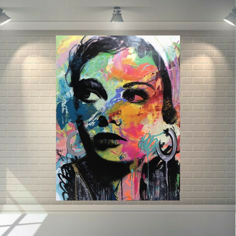 تابلو شاسی طرح آرایشگاه زنانه مدل چهره کد PD1343 | دنیای قاب