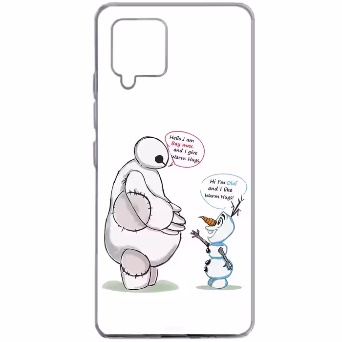 کاور طرح Olaf &amp; Baymax مناسب برای گوشی موبایل سامسونگ Galaxy A12 
