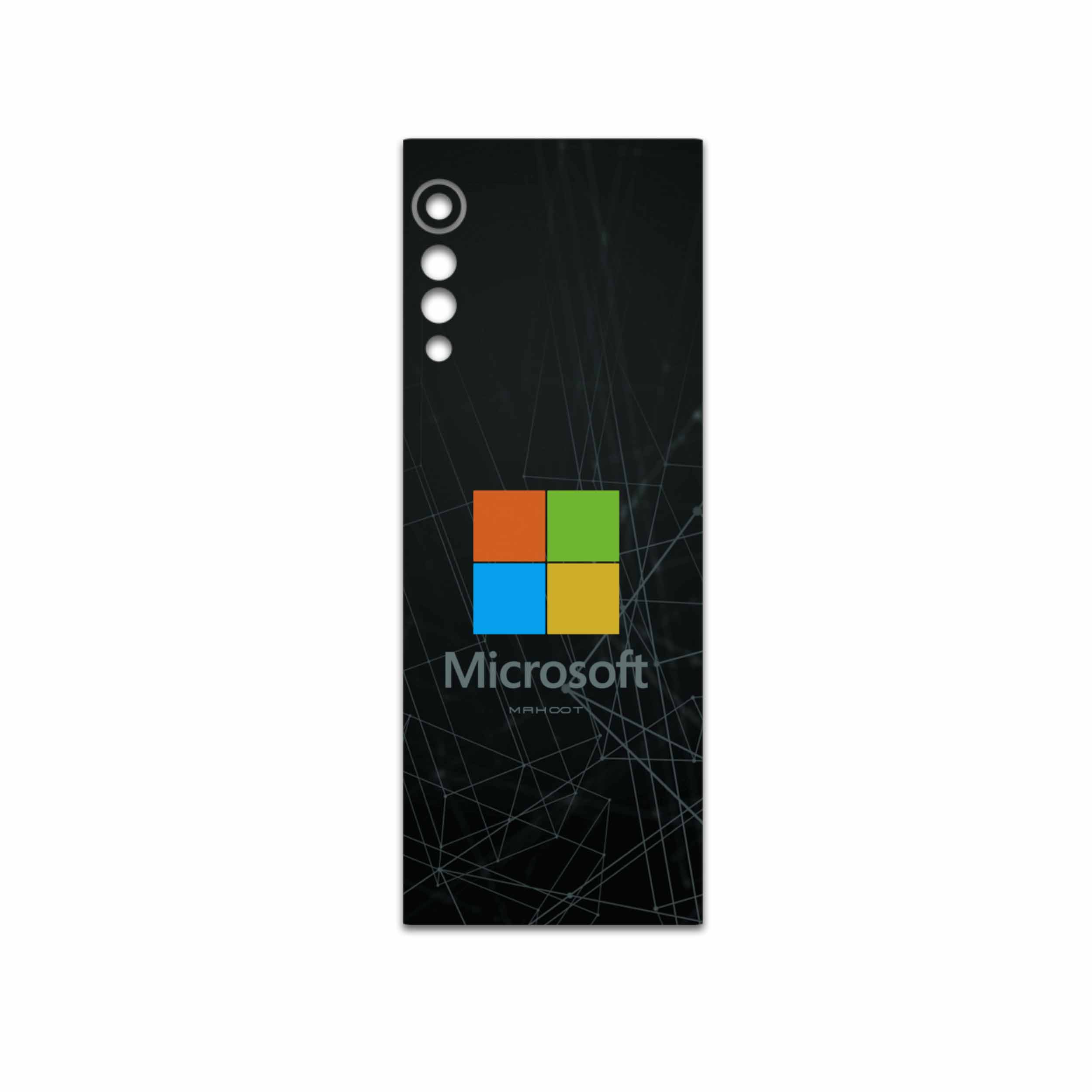 برچسب پوششی ماهوت مدل Microsoft-Logo مناسب برای گوشی موبایل ال جی Velvet 5G