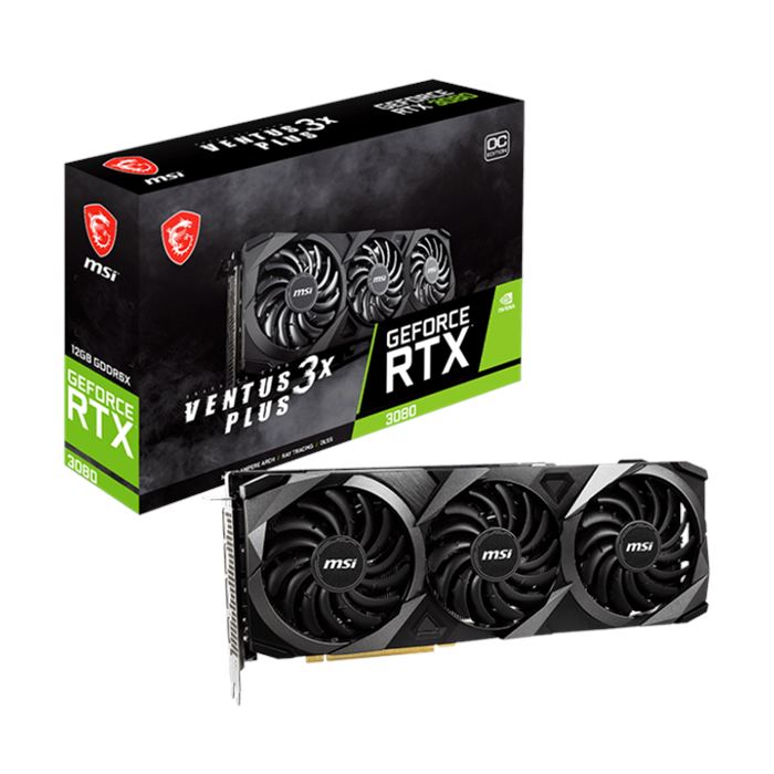 کارت گرافیک ام اس آی مدل GeForce RTX 3080 VENTUS 3X 12G OC LHR