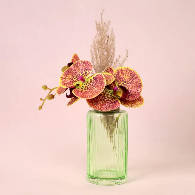 گلدان جار موزه ای الوان(شیشه رنگی)کد04-30