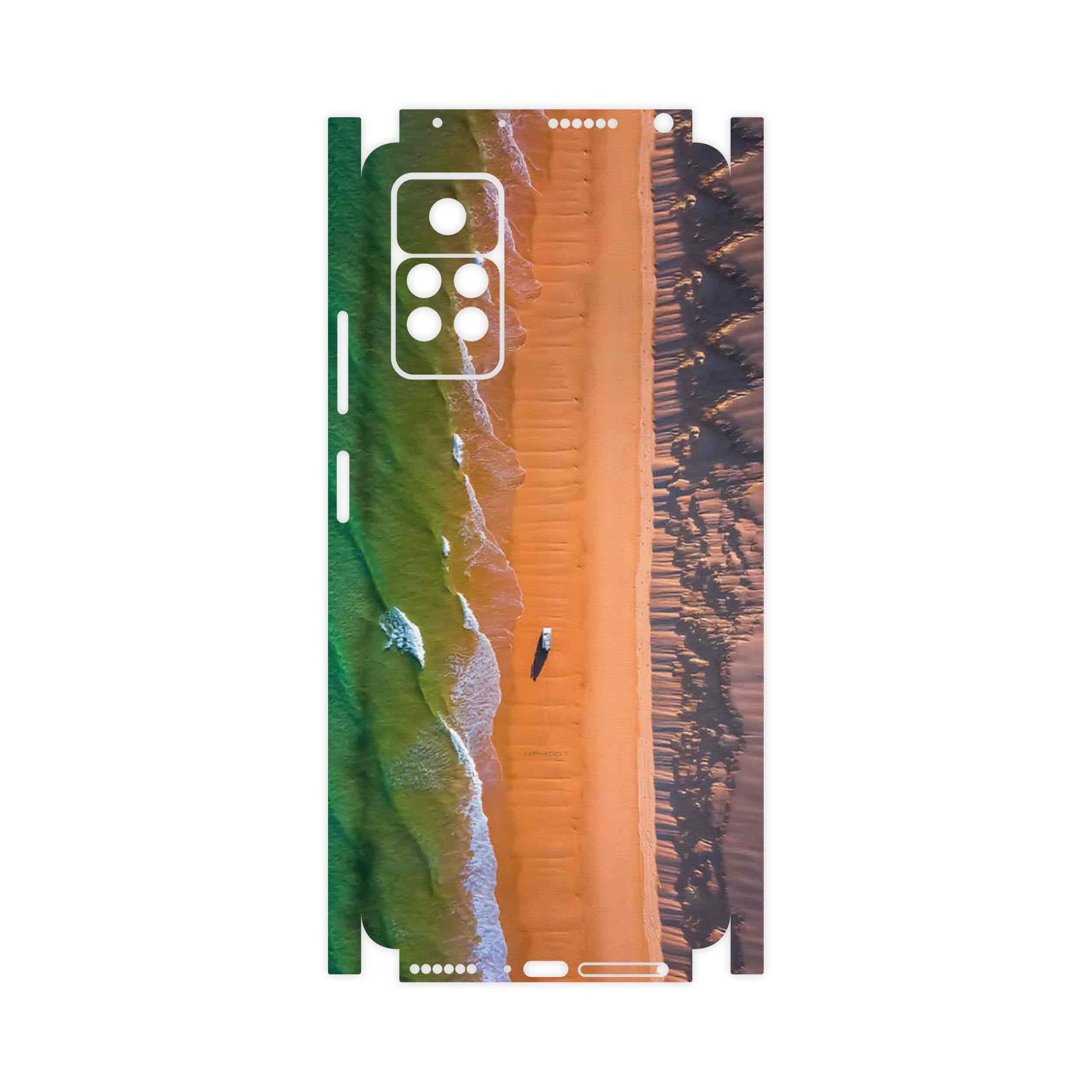 برچسب پوششی ماهوت مدل Beach and Green Sea-FullSkin مناسب برای گوشی موبایل شیائومی Redmi Note 11 Pro 5G