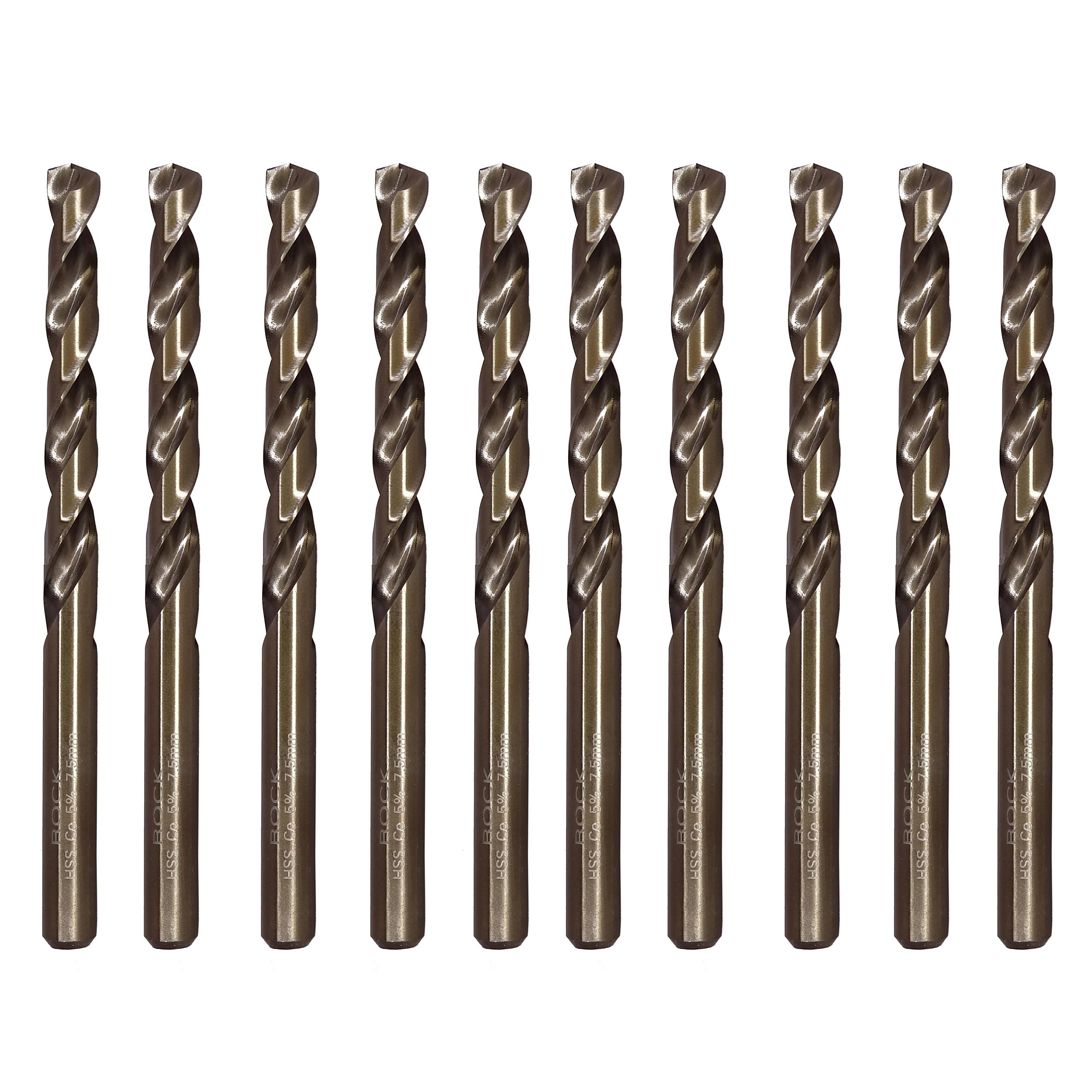 مته فلز کبالت راک مدل ART-RK-7.5mm- سایز 7.5 میلی متر مجموعه 10 عددی