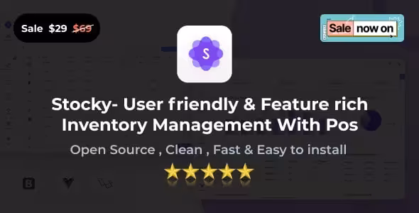 دانلود اسکریپت PHP انبارداری و مدیریت موجودی Stocky