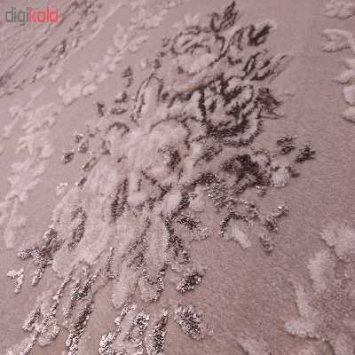 فرش ماشینی زمرد مشهد کد 09 بژ