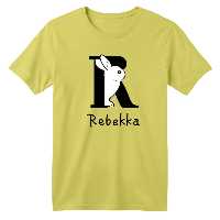 تی شرت آستین کوتاه بچگانه مدل خرگوش کد 16 رنگ زرد لیمویی