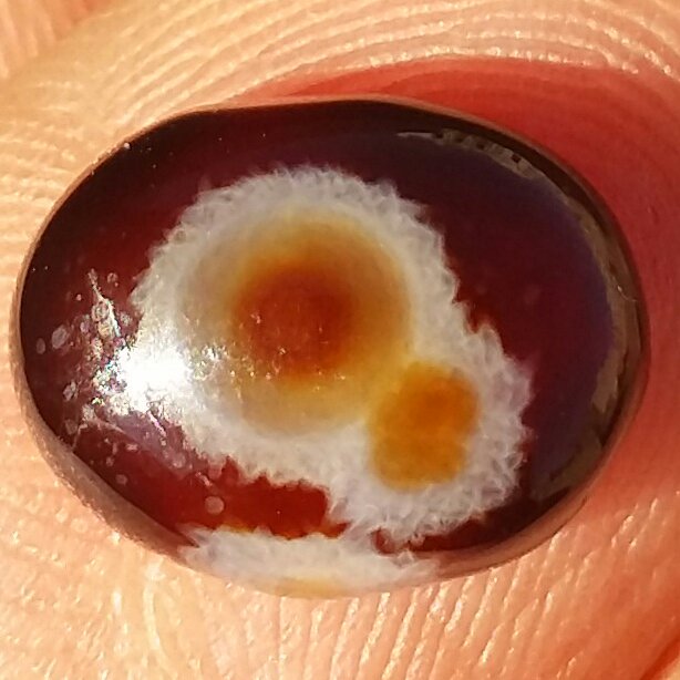 نگین عقیق باباقوری چند چشم موکول دار رحمانی معدنی محشر 100درصد طبیعی 9240