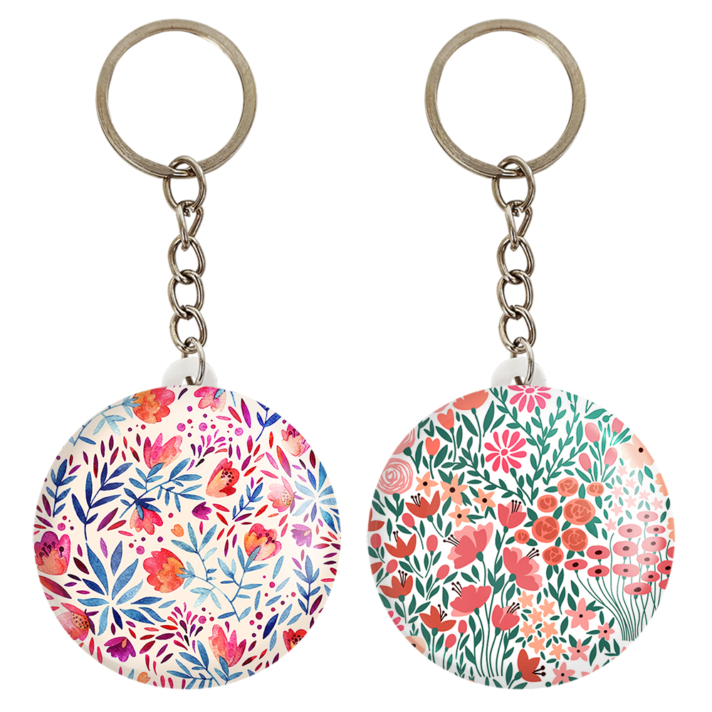 جاکلیدی خندالو مدل گل گلی کد 22422239 مجموعه 2 عددی