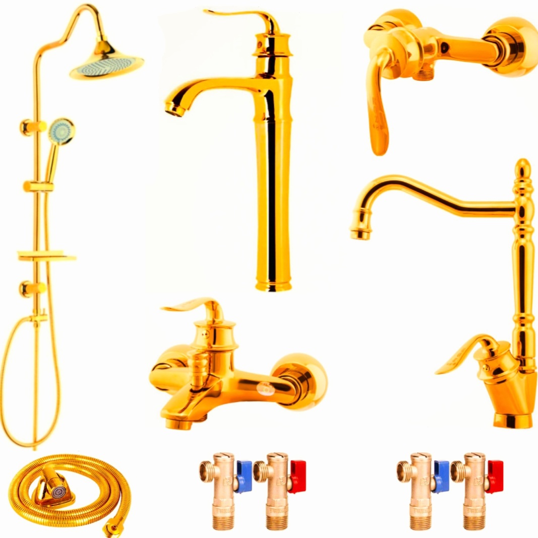 ست شیرآلات شیرآلات رز مدل هلن پرو نایت مجموعه 10 عددی