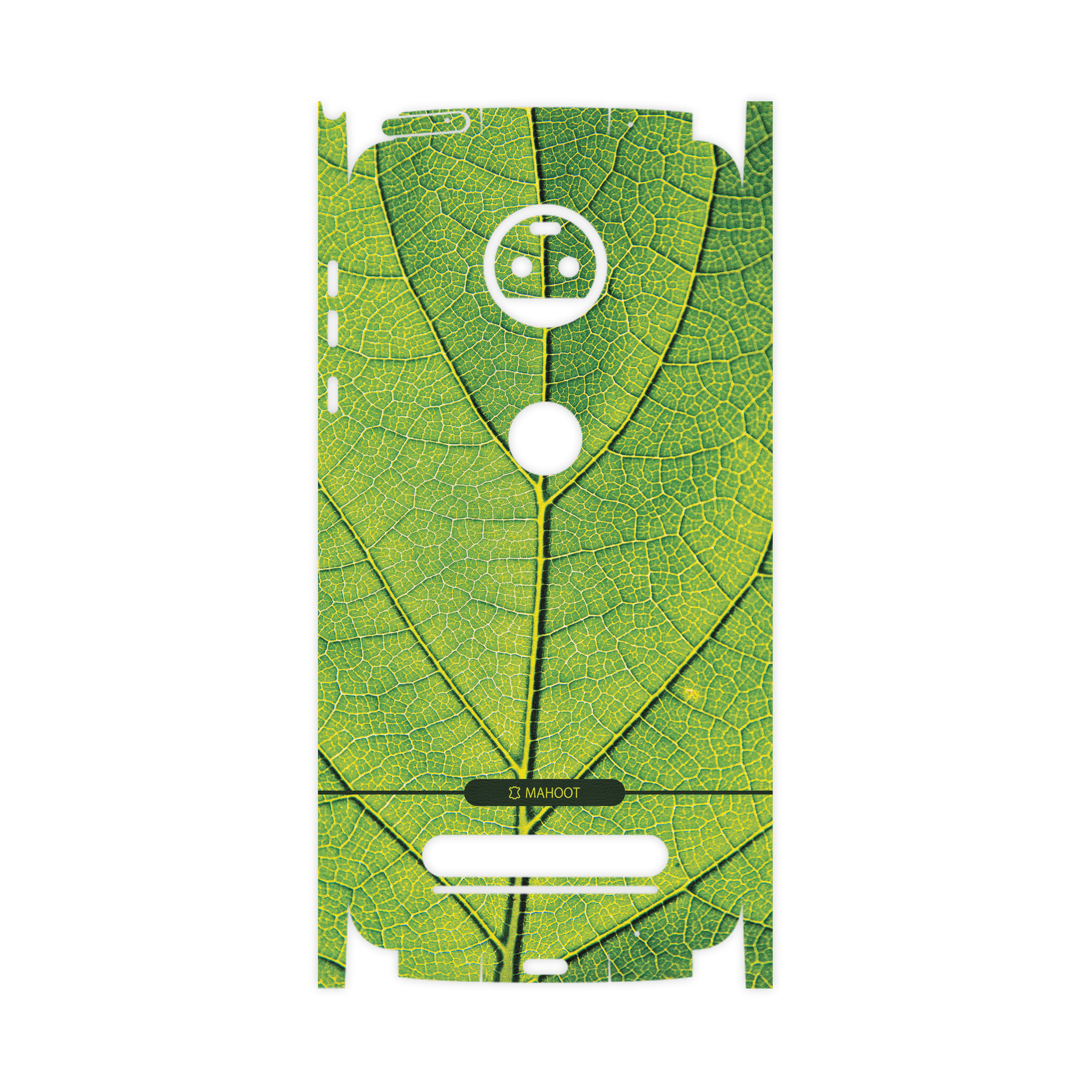 برچسب پوششی ماهوت مدل Leaf-Texture-FullSkin مناسب برای گوشی موبایل موتورولا Moto Z2 Force