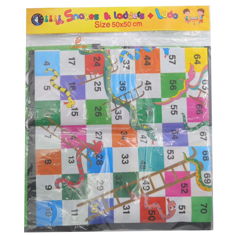 بازی فکری منچ و مارپله پارچه ای