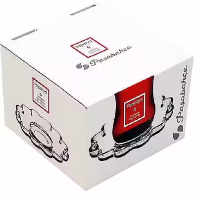 نعلبکی پاشاباغچه مدل papatya کد 54531 بسته 6 عددی 