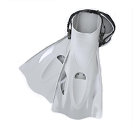 فین شنا طوسی سایز بزرگ بست وی